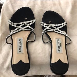 Jimmy Choo Rhinestone Flats